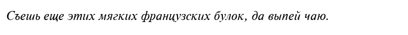 TenseC Italic